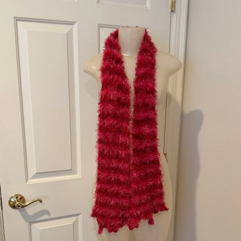 Red pink Scarf  great condition super soft